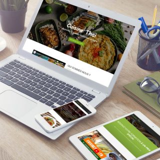 Cuisine Thai : Sites Web One-Page ( page unique )